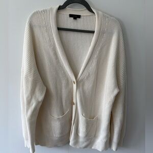 J. Crew cotton cashmere shaker cardigan